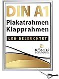 Dreifke LED Plakatrahmen DIN A1 | LED beleuchtet, Leuchtrahmen | 25mm...