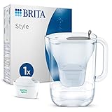 BRITA Wasserfilter-Kanne Style hellgrau (2,4l) inkl. 1x MAXTRA PRO All-in-1...