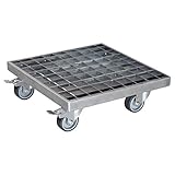 Wagner Pflanzenroller Industrial Style 29 x 29 x 9,5 cm I Blumenroller für...