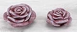 STEINFIGUREN SPICKER Steinfigur Rose Rosenblüte 2er Set, Blüte, Blume,...