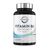 Vitamin B6 12,5mg | 365 hochwirksame vegane Tabletten | Trägt zu einem...