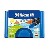 Pelikan 722959 - Wachsmalstifte, Kunststoff-Etui mit 8 dicken runden...