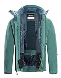 fit space Herren Pro Skijacke Wasserdicht 15K Atmungsaktive Snowboardjacke...