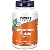 Now Foods, Magnesium Malate, 1.000mg, 180 vegane Tabletten, Laborgeprüft,...