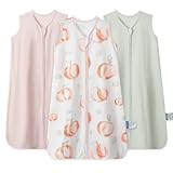 TILLYOU Baby-Schlafsack, 6–12 Monate, 0,5 Tog, weiche Baumwolle, tragbare...