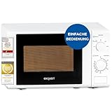 Exquisit Mikrowelle 20L, 700 Watt, Einfache Bedienung, 25,5cm Drehteller, 5...