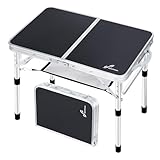 Sportneer Klappbarer Campingtisch, höhenverstellbar, Kleiner Klapptisch,...