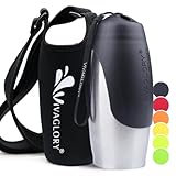 VIVAGLORY 750 ml Edelstahl Trinkflasche für Hunde & Neopren...