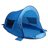 outdoorer Pop up Strandmuschel zum Verschließen Zack Premium Family -...