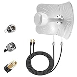 Pixelure 4G LTE 5G Antenne Outdoor Dual Band 22dBi Gain, 600-6000MHz Mimo...