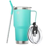 Bluwing Isolierter Becher mit Griff, 850 ml, Edelstahl-Wasserbecher,...