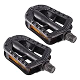 Toddmomy 1 Paar Fahrradpedale aus Gummi Schwarz rutschfest Plattformpedale...