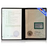 'KFZ Dokumentenhülle von GHADA – Stabiles 2-Fach PVC-Etui für...