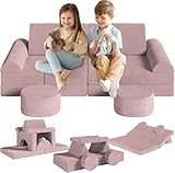 Spielsofa Kindersofa mit 15PCS Modul,Modulare Kinderspielcouch,Kindersofa...
