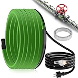 8M Heizkabel mit Thermostat, 35W/m Selbstregulierendes Frostschutz...