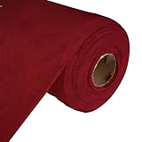 Weicher roter Samtstoff, 50 m, 150 cm breit, Plüsch-Polstertuch für...