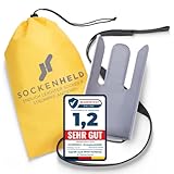 SOCKENHELD® Premium Strumpfanziehhilfe – mit Aufhängetasche für extra...