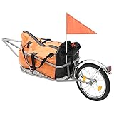 vidaXL Gepäck Fahrradanhänger mit Tasche Fahrrad Anhänger...