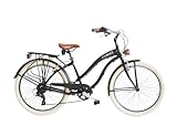 Airbici Fahrrad Beachcruiser Damen 26' Schwarz | City-Bike | BeachCruiser...