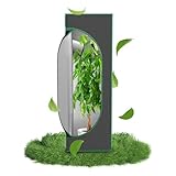 PEILU Growzelt Komplettset für Hydrokulturen 40x40x120cm Zuchtzelte mit...
