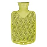 Fashy kleine Wärmflasche mit 3D Oberfläche, 0,8 L, 6404, Grün