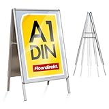 Floordirekt Kundenstopper DIN A1 - beidseitig für 2 Plakate mit Alu Rahmen...
