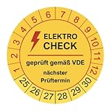 50 Prüfplaketten Elektrocheck 2024 - ø 30mm - 2025-2030 - nachhaltig -...