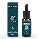 Melatonin Schlaftropfen | 1,5 mg Melatonin pro Tagesdosis | 30 ml Melatonin...