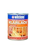 Klarlack seidenglänzend 750 ml ca. 13 qm/Liter Innen Außen Lack Decklack...