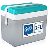 Kühlbox 35L Isolierbox Kühltasche Camping Thermobox Isoliertasche Grau...
