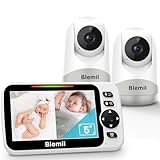 Blemil Babyphone mit 2 Kameras und Audio 30 Stunden wiederaufladbare...