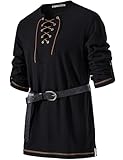 PARKLEES Herren Mittelalter Wikinger Piraten Kostüm Vintage Renaissance...