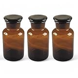 GMMH 3 x Apothekerflasche (125 ml) Weithalsflasche Apothekerglas...