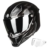 ILM Motorradhelm Integralhelm Herren Damen für Erwachsene Full Face DOT...