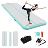 Aufblasbare Tumbling Matte,3m hellgrüne Air Matte Tumble Track Turnmatte...