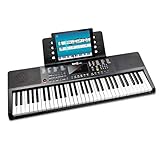 RockJam Compact 61 Key Keyboard with Sheet Music Stand, Power Supply, Piano...