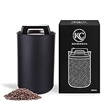 Kaffeedose luftdicht für 1 kg Kaffeebohnen mit Vakuumdeckel (Behälter...