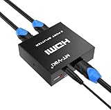 MT-VIKI HDMI Splitter 1 in 2 Out 4K Gleichzeitig HDMI Splitter 2 Monitore...