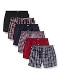 Lower East Herren Le150 Boxershorts, Navy/Schwarz/Bordeaux, L EU