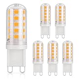 DiCUNO G9 LED Lampe warmweiß 2700K, LED Leuchtmittel 3W entspricht 30W-40W...