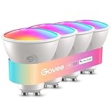 Govee Glühbirne GU10 LED RGBWW, Smarte Glühbirne Funktioniert mit Matter,...