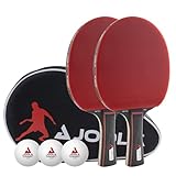 JOOLA Tischtennis Set Duo PRO 2 Tischtennisschläger + 3 Tischtennisbälle...