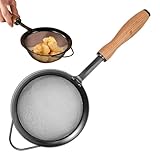 Feinmaschiges Sieb – Edelstahl-Küchensieb mit Griff, Haushaltssieb,...