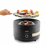 InnovaGoods® Tischgrill, Holzkohlegrill ohne Rauch, ohne Gerüche,...