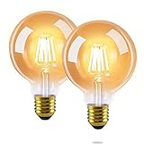 GBLY 2 Stück LED Glühbirne E27 Vintage Lampe - G80 Warmweiss Filament...
