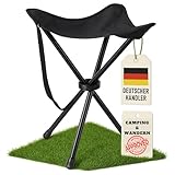 Dreibeinhocker faltbar 550g ultraleichter Camping-Hocker, 3-Bein...
