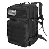 Militär Rucksack Herren,45L Groß Rucksack Wasserdicht Outdoor Assault...