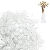 1000 Stück Weiß Leuchtsteine,Leuchtende Steine,Deko Steine Leuchtet Im...