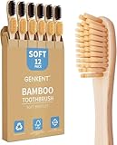 GENKENT Bambus-Zahnbürste, umweltfreundlich, natürliche Holzkohle, mit...