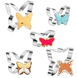 5 Stück Schmetterling AusstecherSet, Schmetterlings Ausstecher Form,...